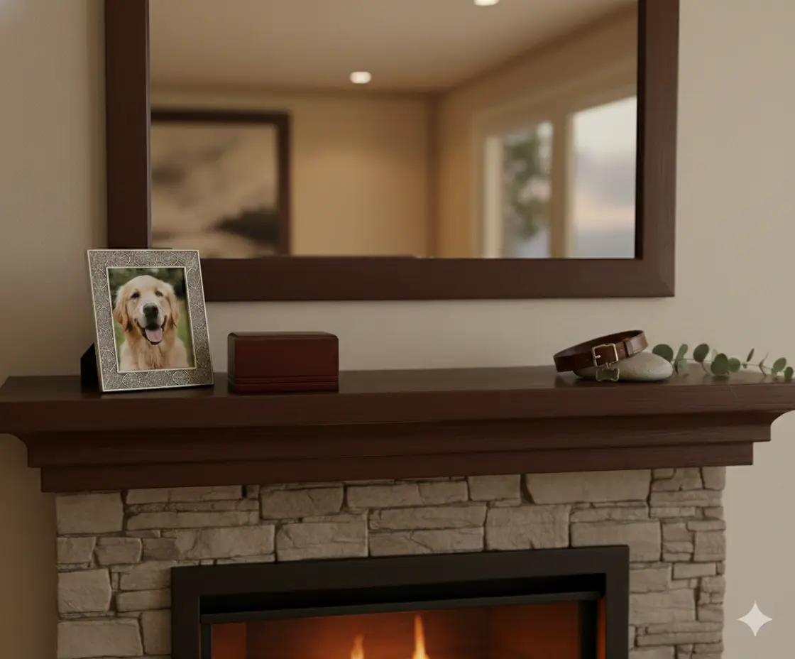 Classic wooden urn view 3